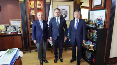 GSB Bakan Yardımcısı Eminoğlu ve Vali Baydaş'dan başkan Metin'e ziyaret