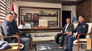 Çaykara Kaymakamı Erbek'den Belediye Başkanı Tok'a ziyaret