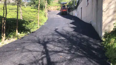 Rize Belediyesi asfalt çalışmalarına devam ediyor