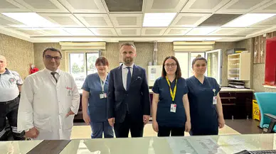 Rektör Yılmaz RTEÜ Araştırma Hastanesi'ni ziyaret etti