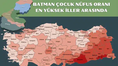 Batman Çocuk Nüfus Oranı En Yüksek İller Arasında