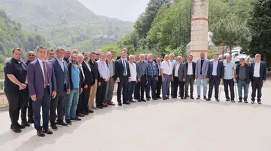 Güneysu'da Kaymakam Yelek muhtarlarla bir araya geldi