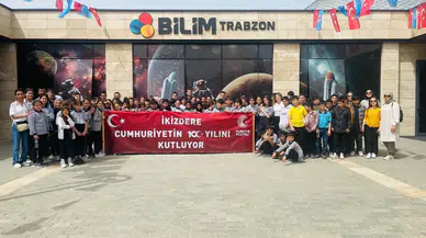 İkizdere Kaymakamlığı'ndan ortaokul öğrencilerini Trabzon Bilim Merkezine gönderdi