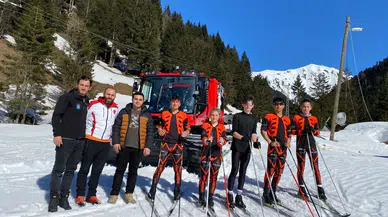 Kaymakam Böyük'den kayak takımına ziyaret