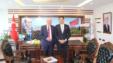 Kaymakam Yükselecek'ten yeni Belediye Başkanı Kalça'ya ziyaret
