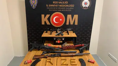 Rize'de silah kaçakçılığı yaptıkları iddiasıyla 4 kişi yakalandı