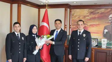 Emniyet Amiri Akın Kaymakam Yükselecek'i ziyaret etti