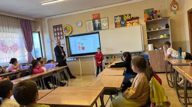 Tarım Müdürlüğü'nün okullardaki eğitimleri devam ediyor