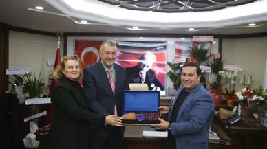 Kaymakam Altay'dan Başkan Atagün'e tebrik ziyareti