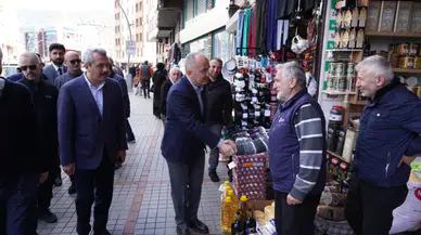 Vali Baydaş ve Başkan Metin esnafı ziyaret etti