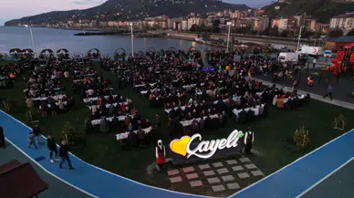 Çayeli Belediyesi vatandaşlar için iftar programı organize etti
