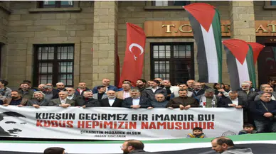 Trabzon'da Filistin'e destek için yürüdüler