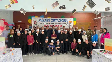Kalkandere Dağdibi Ortaokulu'nda TÜBİTAK Bilim Fuarı düzenlendi