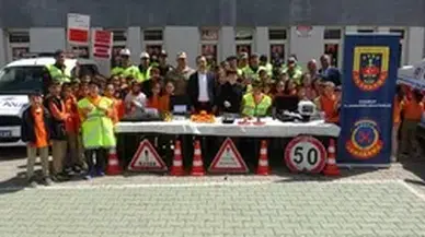 İspir'de çocuklara trafik eğitimi verildi