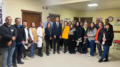 Kaymakam Dinçel ilçe hastanesine ziyaret gerçekleştirdi