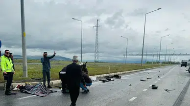 Erzurum'un kuzey çevre yolunda korkunç trafik kazası: 6 yaralı var!