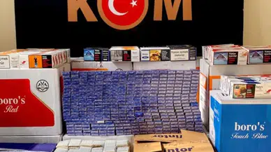 Erzurum'da 196 bin 200 gümrük kaçağı makaron ele geçirildi