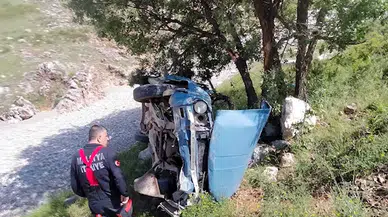 Malatya'da şarampole devrilen otomobilin sürücüsü yaralandı
