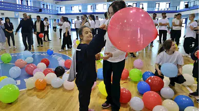 OMÜ'lü öğrenciler özel gereksinimli çocuklar için spor etkinliği düzenledi