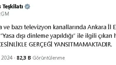 EGM'den 'yasa dışı dinleme' iddiasına yalanlama