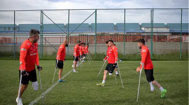 Avrupa Şampiyonası'nın favorisi Ampute Milli Futbol Takımı, Çorum'da güç topluyor