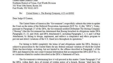 Boeing uçak kazaları nedeniyle dava edilebilir