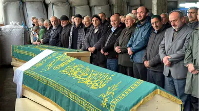 Ankara'daki trafik kazasında hayatını kaybeden çiftin cenazeleri Rize'de defnedildi