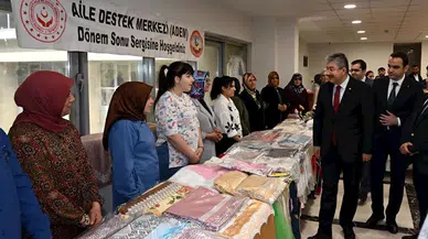 Osmaniye’de Aile Destek Merkezi kursiyerlerinden dönem sonu sergisi