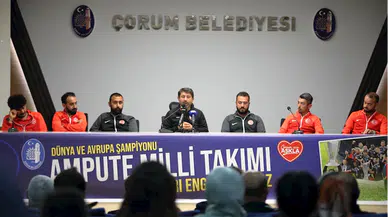 Ampute Milli Futbol Takımı, Çorum'da gençlerle tecrübelerini paylaştı