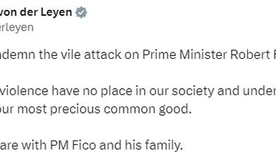 Leyen: Başbakan Fico’ya yapılan saldırıyı kınıyorum