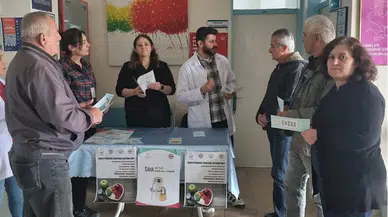Gümüşhacıköy'de sağlıklı beslenme ve obezite bilgilendirme standı kuruldu