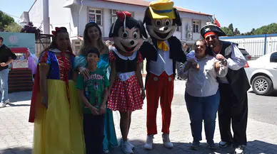 Özel çocuklar bahar şenliğinde eğlendi