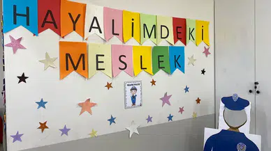 Özel öğrencilere hayallerindeki polislerden sürpriz 