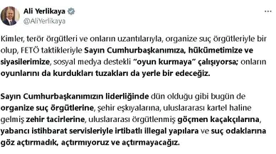 Bakan Yerlikaya: Oyun kurmaya çalışanların oyunlarını yerle bir edeceğiz