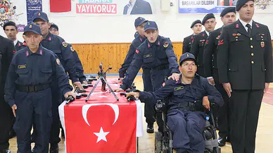 Trabzon ve çevre illerde engelli bireyler temsili askerlik yaptı