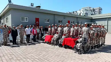 Anamur ve Bozyazı'da 13 engellinin askerlik heyecanı