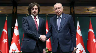 Erdoğan: Gürcistan ile aramızdaki dış ticaret hacmini 5 milyar doların üzerine çıkaracağız