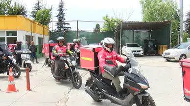 Ankara'da motokuryeler Ata Emre ve Samet Özgül anısına konvoy yaptı