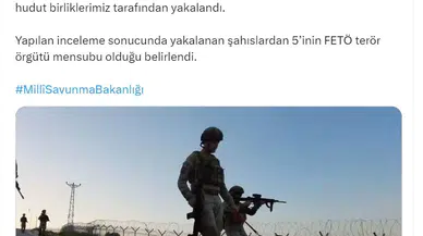 MSB: Yunanistan'a geçmeye çalışan 5'i FETÖ mensubu, 10 kişi yakalandı