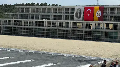 Galatasaray'ın Kemerburgaz Metin Oktay Tesisleri'nde inşaat tam gaz devam ediyor