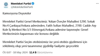 Memleket Partisi, genel merkez binasını kapattı (2)