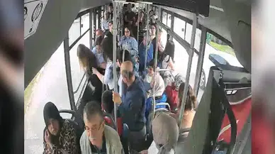 Halk otobüsü şoförü, fenalaşan yolcuyu hastaneye ulaştırdı