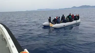 Marmaris'te 35 kaçak göçmen kurtarıldı