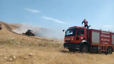 Nusaybin’de ot yangını