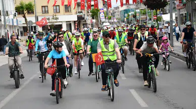 Düzce'de "11. Yeşilay Bisiklet Turu" düzenlendi