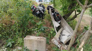 Bursa'da sulama kanalına çarpan motosikletteki karı- kocayı ölüm ayırdı