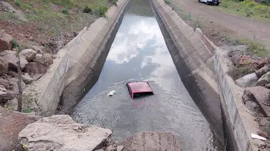 Giresun'da otomobilin düştüğü kanalda kaybolan 2 kişinin cansız bedenleri bulundu (2)