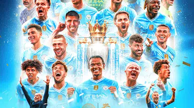 Premier Lig'de üst üste 4. kez şampiyon Manchester City