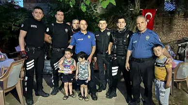 Bedensel engelli Eymen'e polislerden doğum günü sürprizi