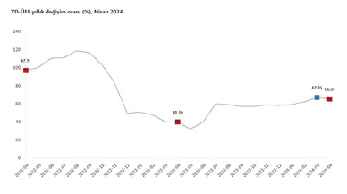 TÜİK: Yurt dışı üretici enflasyonu nisanda yüzde 65,53 oldu